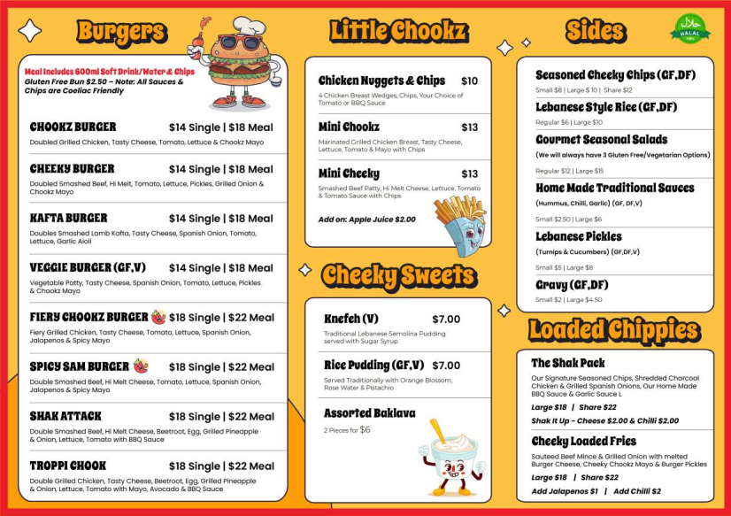 Explore Our Delectable Menu - Cheeky Chookz